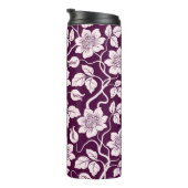 Mooie Floral achtergrond Thermosbeker (Geroteerd rechts)