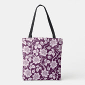 Mooie Floral achtergrond Tote Bag (Achterkant)