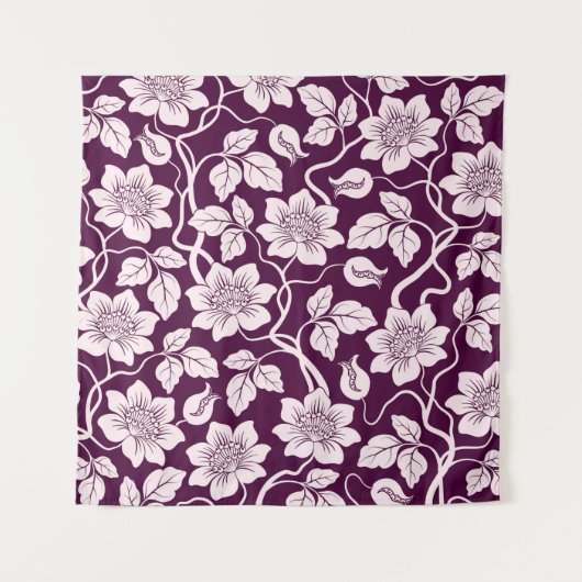 Mooie Floral achtergrond Wandkleed (Voorkant)