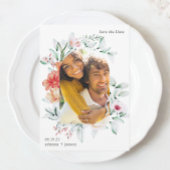 Mooie Floral Arch-foto's die de datum opslaan Save The Date