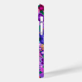 Mooie Floral Art, helderroze Paars Case-Mate iPhone Case (Achterkant / Links)