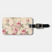 Mooie Floral Bagagelabel (Voorkant horizontaal)