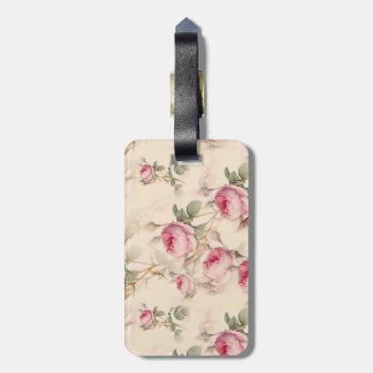 Mooie  Floral Bagagelabel (Achterkant verticaal)