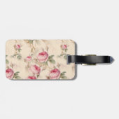 Mooie Floral Bagagelabel (Achterkant horizontaal)