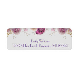 Mooie Floral Beauty Etiket