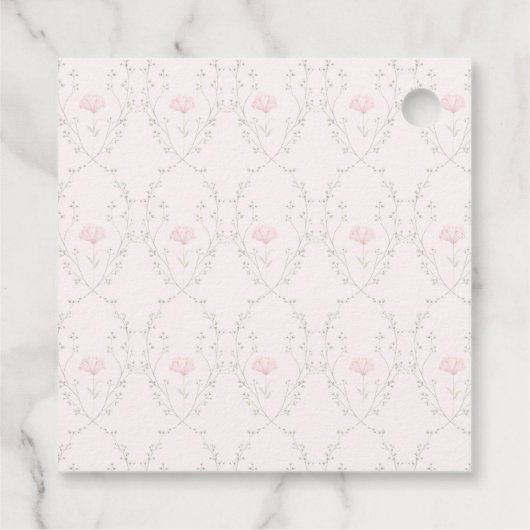 Mooie Floral Bedankjes Labels (Achterkant)