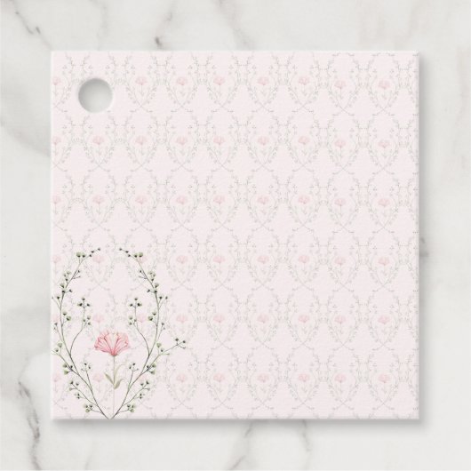 Mooie Floral Bedankjes Labels (Voorkant)