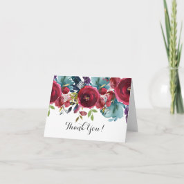 mooie floral Bedankt voor je kaartje