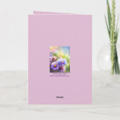 Mooie Floral Birthday Kaart voor neef (Achterkant)