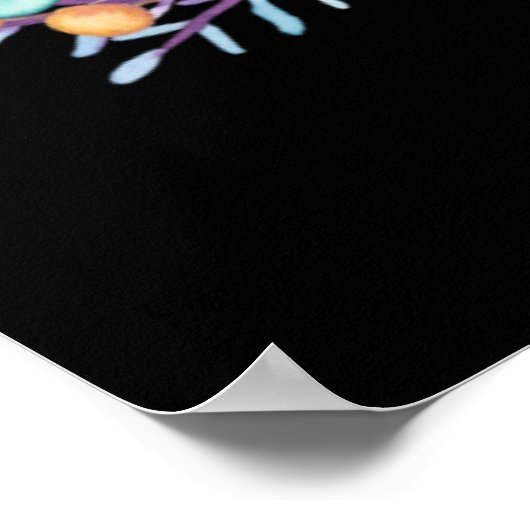 Mooie Floral Blessed Poster (Hoek)