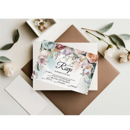 Mooie Floral Bouquet Designer RSVP kaart
