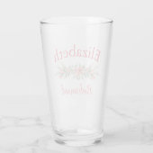 Mooie Floral Bridesmaid Glas (Achterkant)