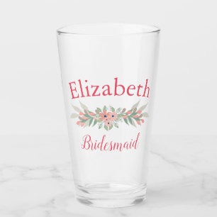 Mooie Floral Bridesmaid Glas