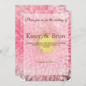 Mooie Floral-bruiloft Kaart (Voorkant / Achterkant)