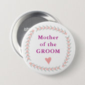 Mooie Floral-Button Ronde Button 7,6 Cm (Voorkant /achterkant)