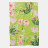 Mooie Floral Cactus Theedoek (Verticaal)