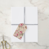 Mooie Floral Cadeaulabel (Met Touw)