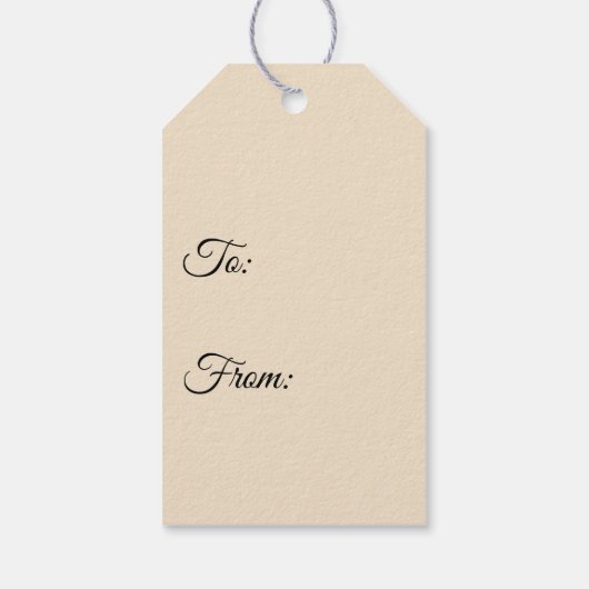 Mooie  Floral Cadeaulabel (Achterkant)