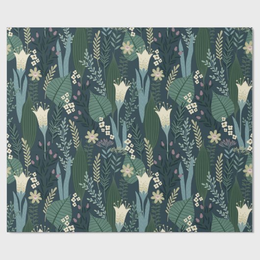 Mooie Floral Cadeaupapier (Vlak)