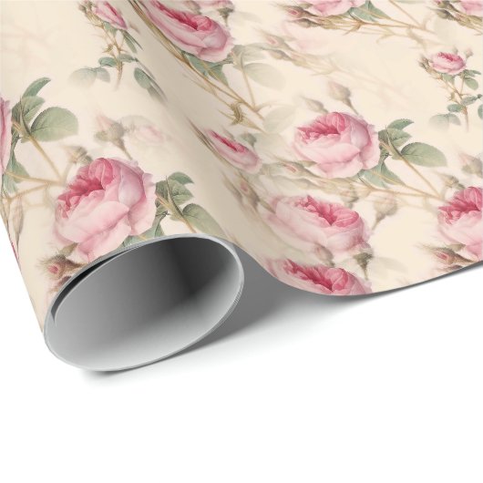 Mooie  Floral Cadeaupapier (Rol Hoek)