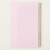 Mooie Floral camera lichtroze Planner (Achterkant)