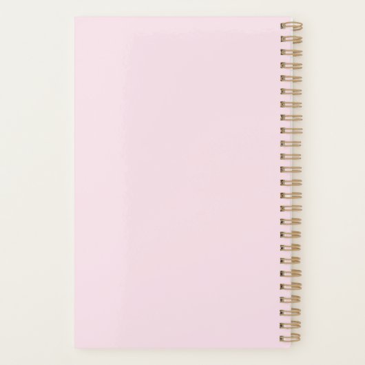 Mooie Floral camera lichtroze Planner (Achterkant)