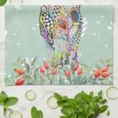 Mooie Floral Cat Kitten Kitchen Towel Theedoek (Gevouwen)