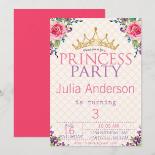 Mooie Floral Chic Birthday Kaart