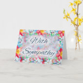 Mooie Floral D3 met sympathie Wenskaart Kaart (Gele Bloem)