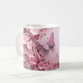 Mooie Floral Design Koffie Mok (Voorkant links)