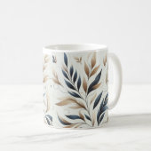 Mooie Floral Design Koffie Mok/ Elegant Design Koffiemok (Voorkant rechts)