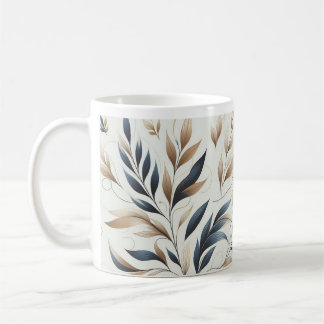 Mooie Floral Design Koffie Mok/ Elegant Design Koffiemok