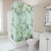 Mooie Floral Douchegordijn (In situ)