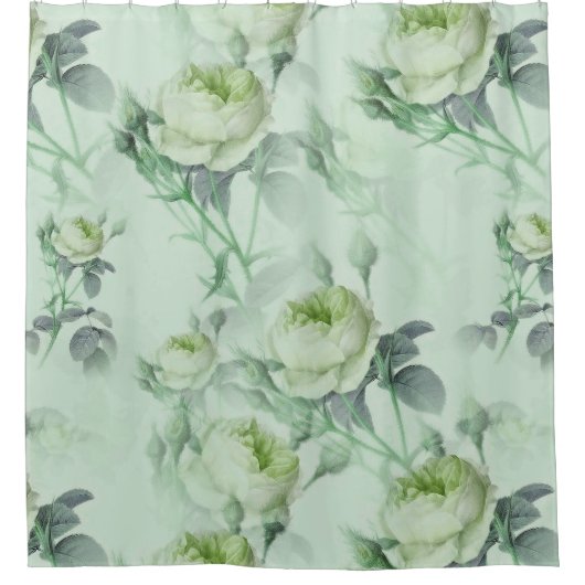 Mooie Floral Douchegordijn (Voorkant)