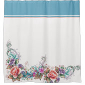 Mooie Floral Douchegordijn (Voorkant)