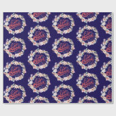 Mooie Floral Eid Gift Wrap Moslim Vakantie Cadeaupapier (Vlak)