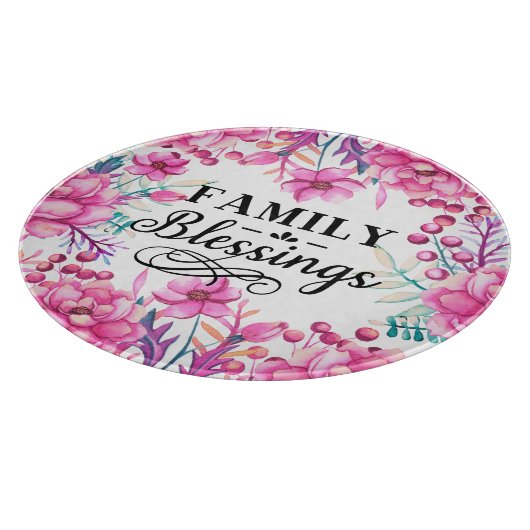 Mooie Floral/familiezegels Snijplank (Hoek)