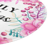 Mooie Floral/familiezegels Snijplank (Hoek)