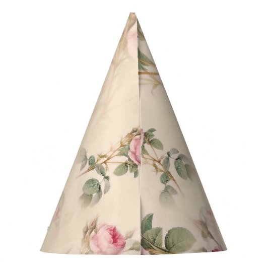 Mooie  Floral Feesthoedjes (Achterkant)