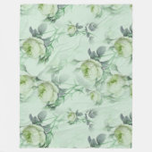 Mooie  Floral Fleece Deken (Voorkant)