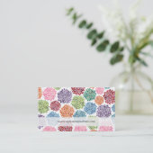 Mooie Floral Flowers Aangepaste Visitekaartjes (Staand voorkant)