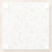 Mooie Floral Glazen Onderzetter (Achterkant)