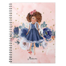 Mooie Floral Gold Glitter Girl Daily Diary