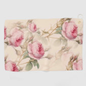 Mooie Floral Golfhanddoek (Horizontaal)