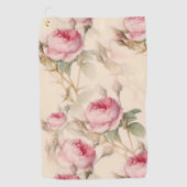 Mooie Floral Golfhanddoek (Voorkant)