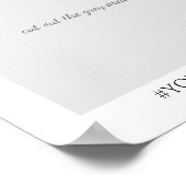 Mooie Floral Gradual Party Foto Prop Poster (Hoek)