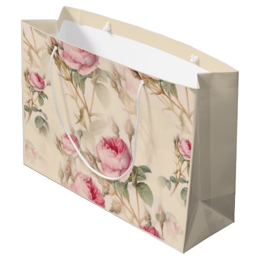 Mooie  Floral Groot Cadeauzakje (Achterkant Gekanteld)