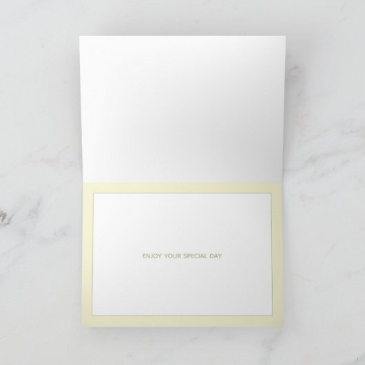 Mooie Floral Happy Jubileum Kaart (Binnen)