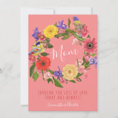 Mooie, floral Happy-Moederdag-kaart (Voorkant)