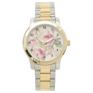 Mooie  Floral Horloge